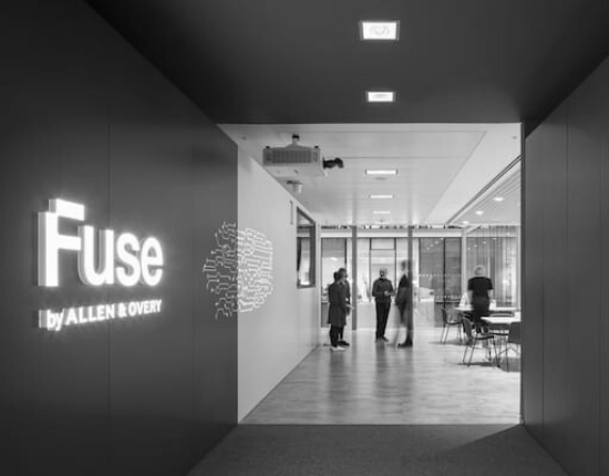 Hallway of Fuse by Allen & Overy