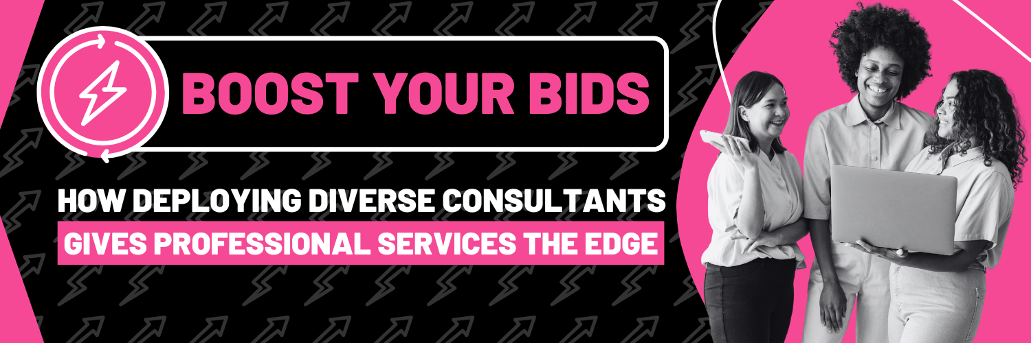 Blog banner: Boost your bids with diverse consultants