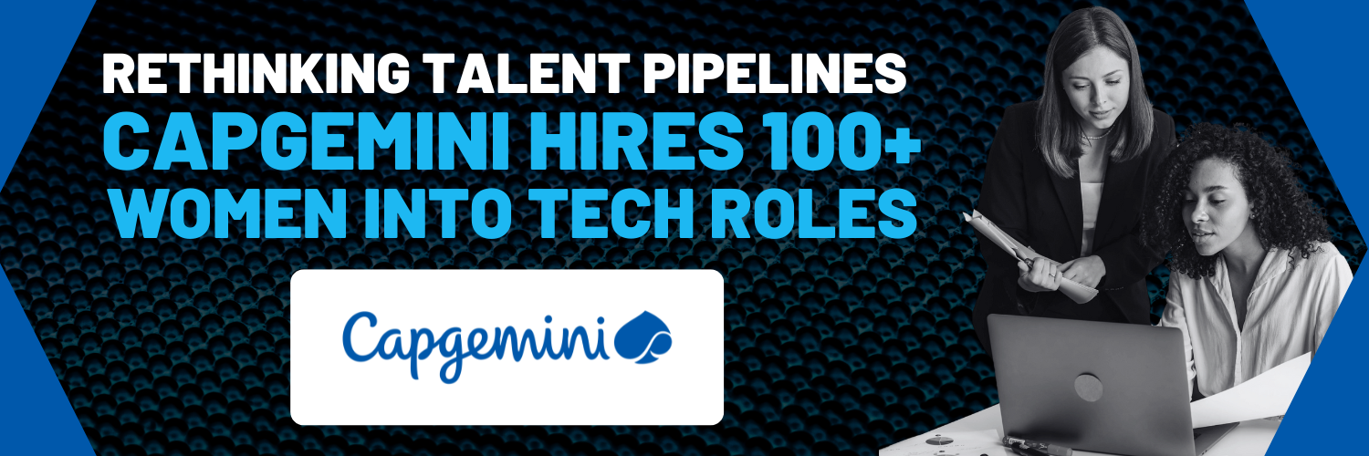 Capgemini case study banner - women in tech roles