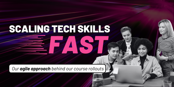 Scaling Tech Skills Fast - B2B Blog Thumbnail Banner