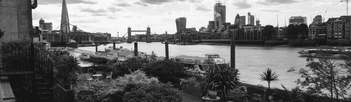 Image of Central London from the south bank.